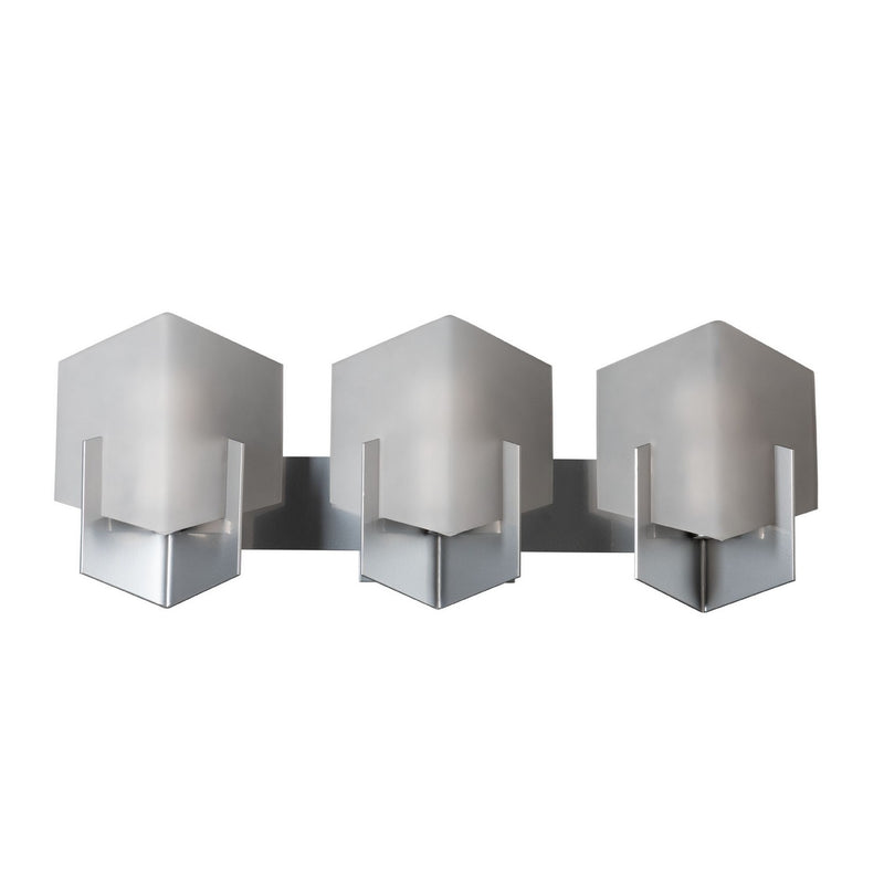 Hubbardton Forge 201357-SKT-85-GG0816 Three Light Bath Sconce, Sterling