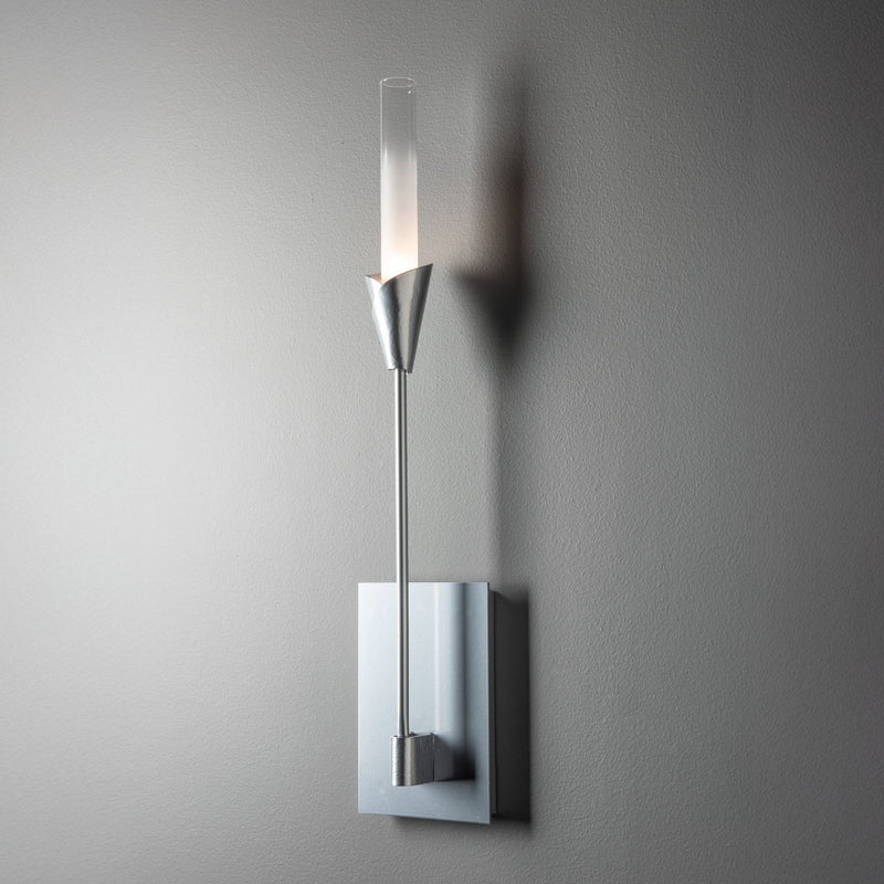 Hubbardton Forge 201700-SKT-85-WC0821 One Light Wall Sconce, Sterling