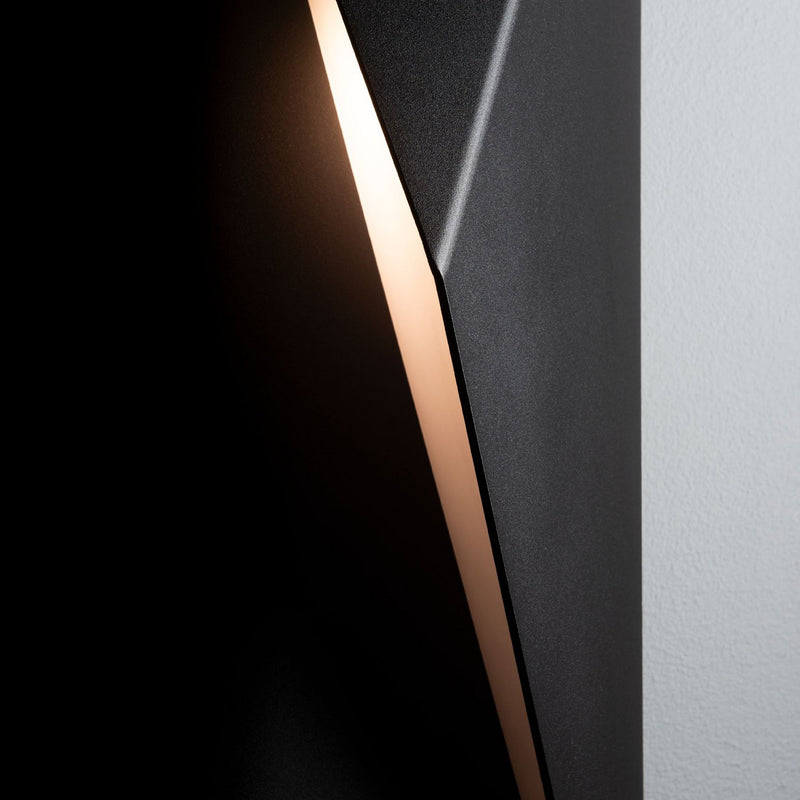 Hubbardton Forge 302042-SKT-RGT-80 One Light Outdoor Wall Sconce, Coastal Black