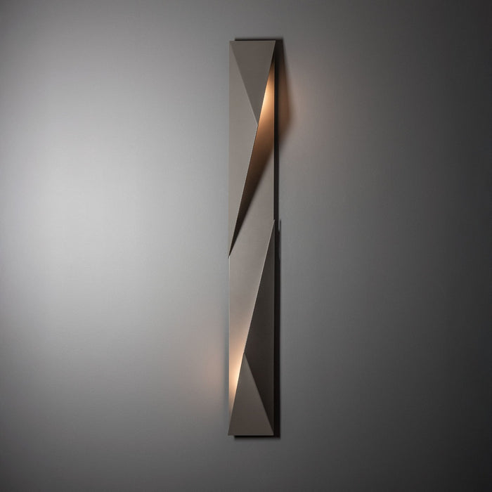 Hubbardton Forge 302044-SKT-LFT-78 Two Light Outdoor Wall Sconce, Coastal Burnished Steel