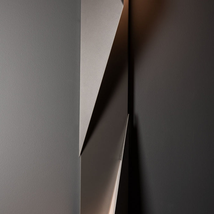 Hubbardton Forge 302044-SKT-LFT-78 Two Light Outdoor Wall Sconce, Coastal Burnished Steel