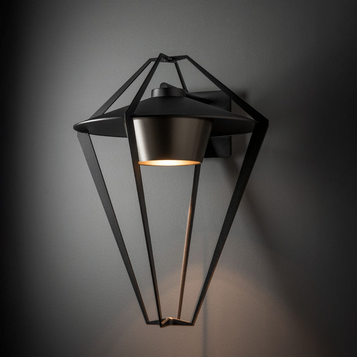 Hubbardton Forge 302654-SKT-80-77 One Light Outdoor Wall Sconce, Coastal Black