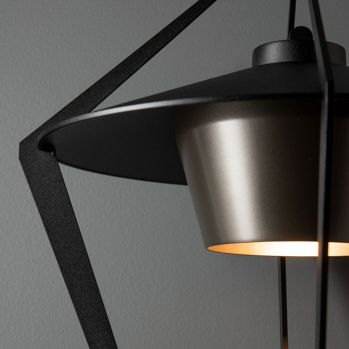 Hubbardton Forge 302654-SKT-80-77 One Light Outdoor Wall Sconce, Coastal Black