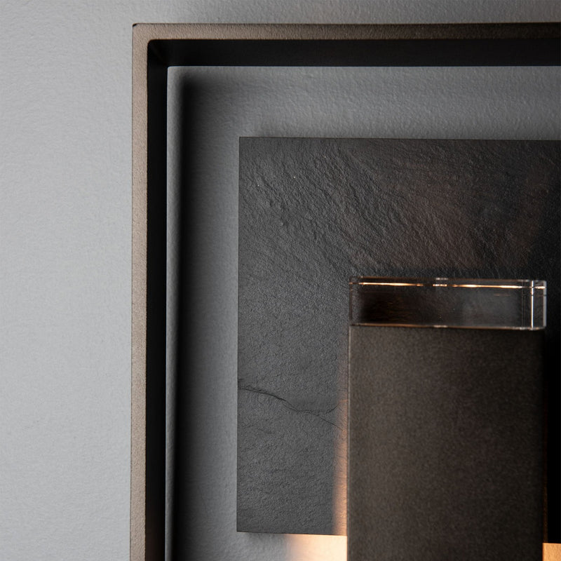 Hubbardton Forge 302662-SKT-14-SL-ZM0850 One Light Outdoor Wall Sconce, Coastal Oil Rubbed Bronze