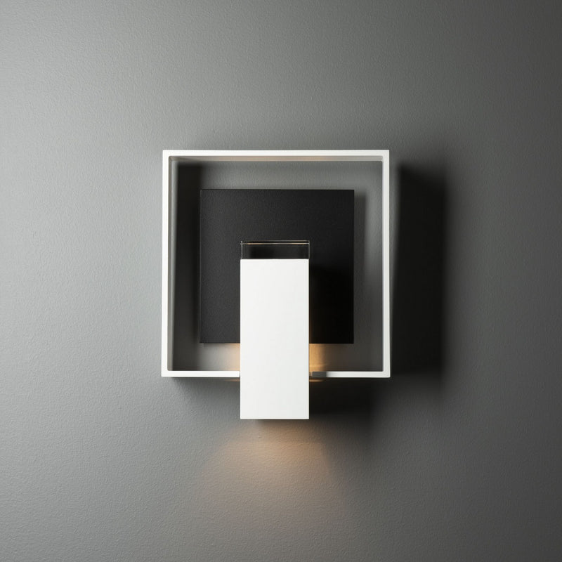 Hubbardton Forge 302663-SKT-02-80-ZM0850 One Light Outdoor Wall Sconce, Coastal White