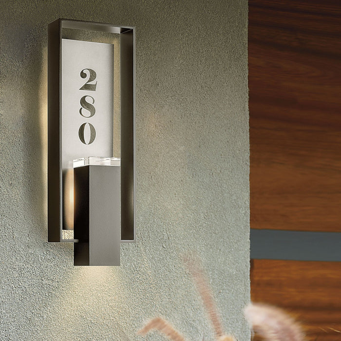 Hubbardton Forge 302665-SKT-80-78-ZM0850 One Light Outdoor Wall Sconce, Coastal Black