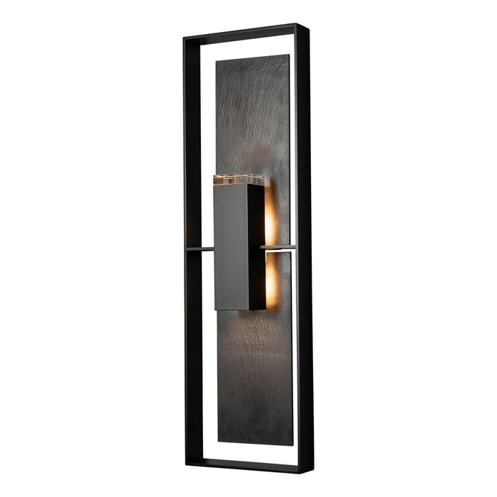 Hubbardton Forge 302666-SKT-80-SL-ZM0850 Two Light Outdoor Wall Sconce, Coastal Black