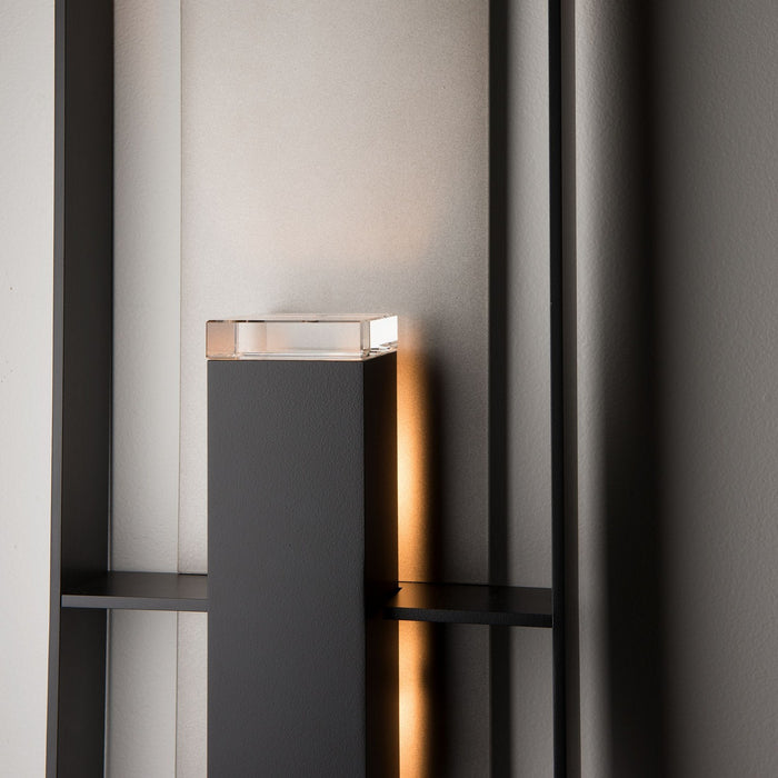 Hubbardton Forge 302667-SKT-80-78-ZM0850 Two Light Outdoor Wall Sconce, Coastal Black