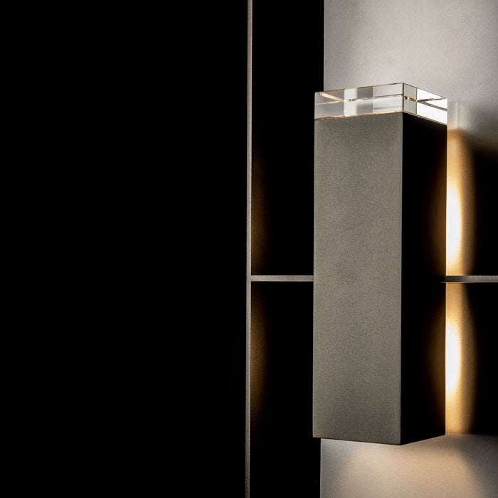 Hubbardton Forge 302668-SKT-14-78-ZM0851 Two Light Outdoor Wall Sconce, Coastal Oil Rubbed Bronze