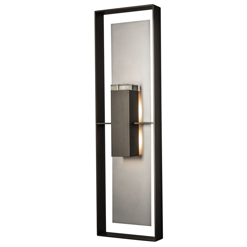Hubbardton Forge 302668-SKT-14-78-ZM0851 Two Light Outdoor Wall Sconce, Coastal Oil Rubbed Bronze