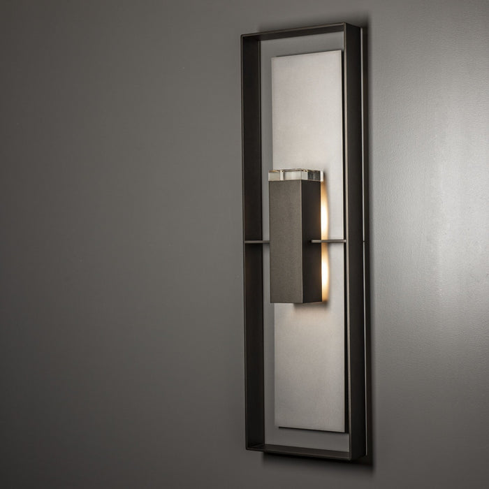 Hubbardton Forge 302668-SKT-14-78-ZM0851 Two Light Outdoor Wall Sconce, Coastal Oil Rubbed Bronze