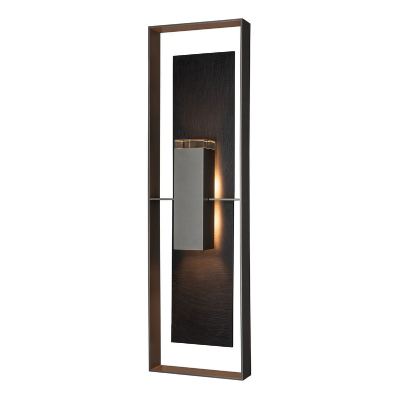 Hubbardton Forge 302669-SKT-78-SL-ZM0851 Two Light Outdoor Wall Sconce, Coastal Burnished Steel