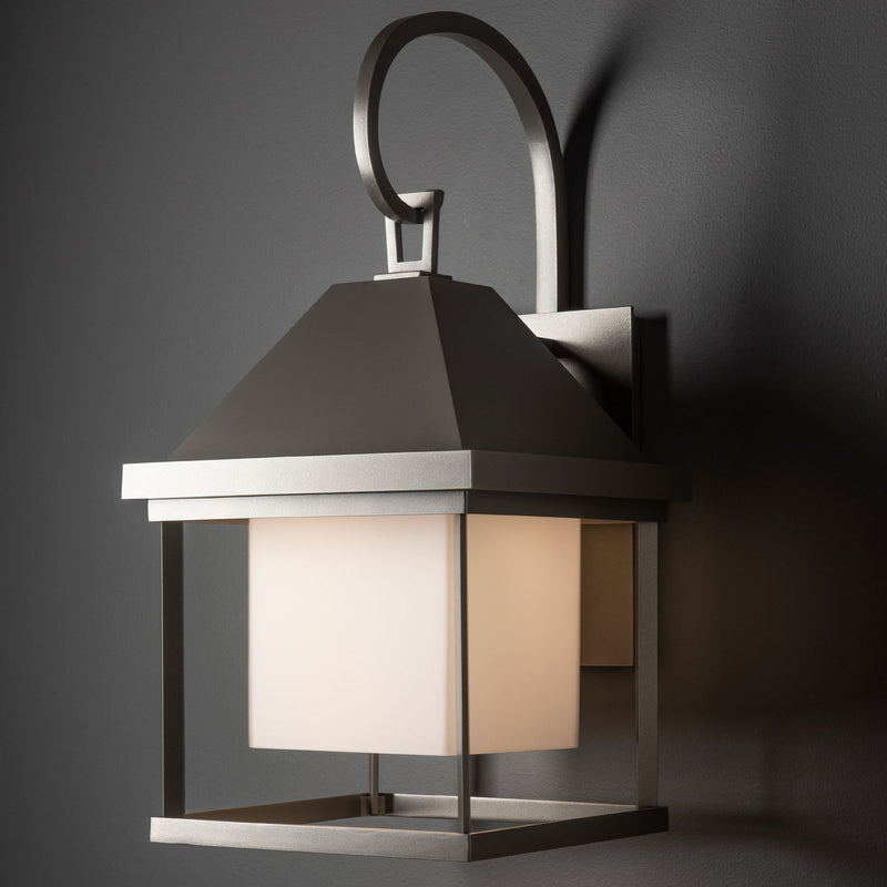 Hubbardton Forge 305202-SKT-78-GG0832 One Light Outdoor Wall Sconce, Coastal Burnished Steel