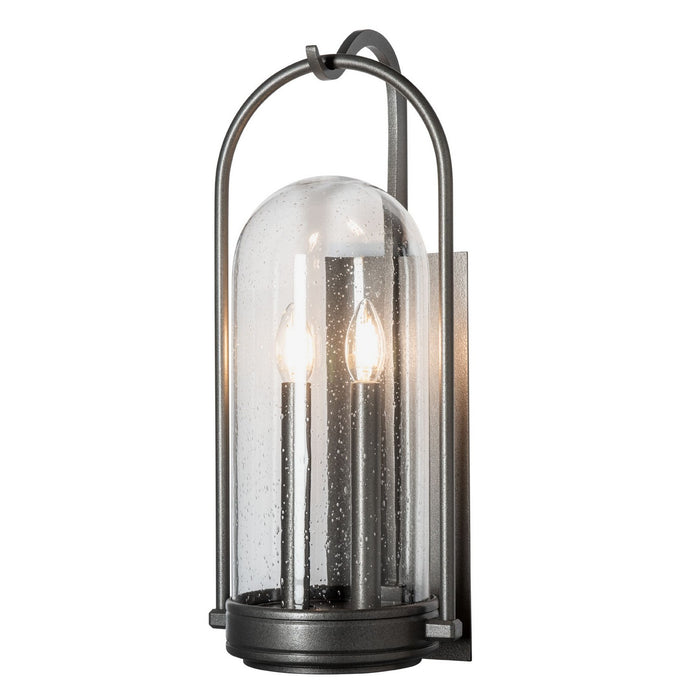 Hubbardton Forge 305212-SKT-20-II0825 Two Light Outdoor Wall Sconce, Coastal Natural Iron