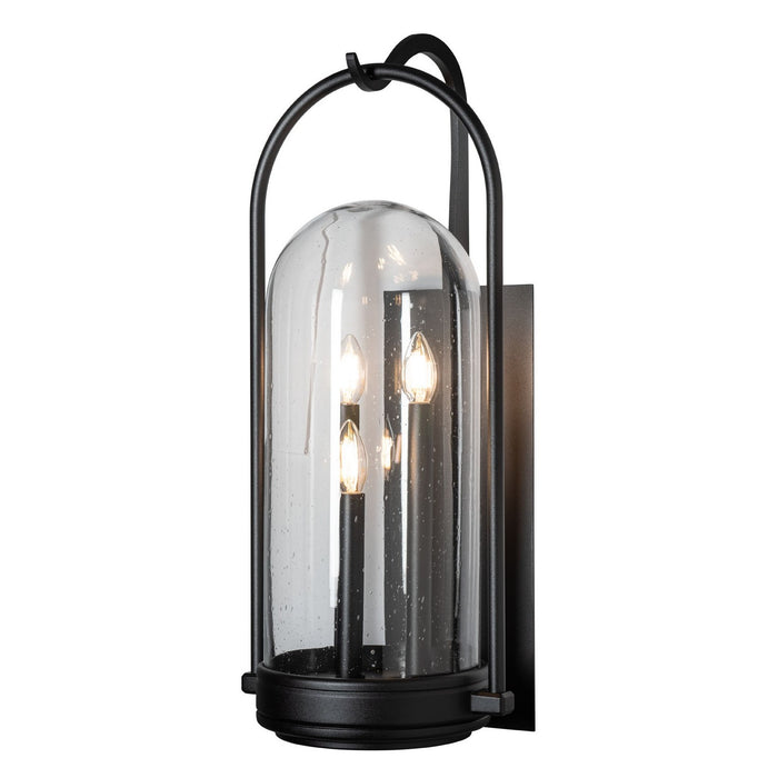 Hubbardton Forge 305213-SKT-80-II0826 Three Light Outdoor Wall Sconce, Coastal Black