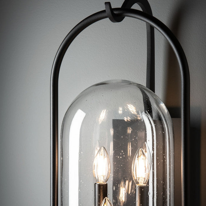 Hubbardton Forge 305213-SKT-80-II0826 Three Light Outdoor Wall Sconce, Coastal Black