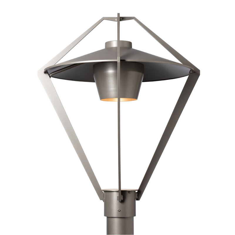 Hubbardton Forge 342652-SKT-78-78 One Light Post Mount, Coastal Burnished Steel