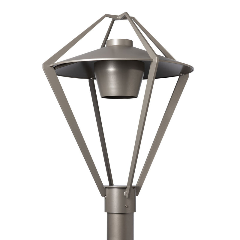 Hubbardton Forge 342652-SKT-78-78 One Light Post Mount, Coastal Burnished Steel