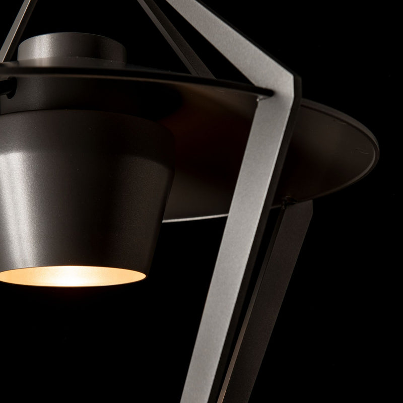 Hubbardton Forge 342652-SKT-78-78 One Light Post Mount, Coastal Burnished Steel