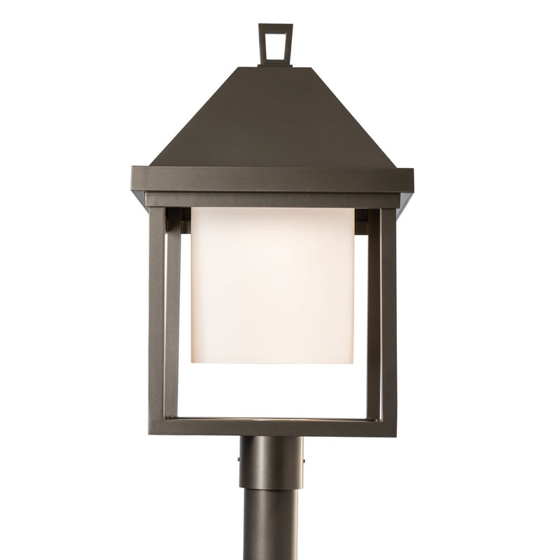 Hubbardton Forge 345203-SKT-77-GG0833 One Light Post Mount, Coastal Dark Smoke