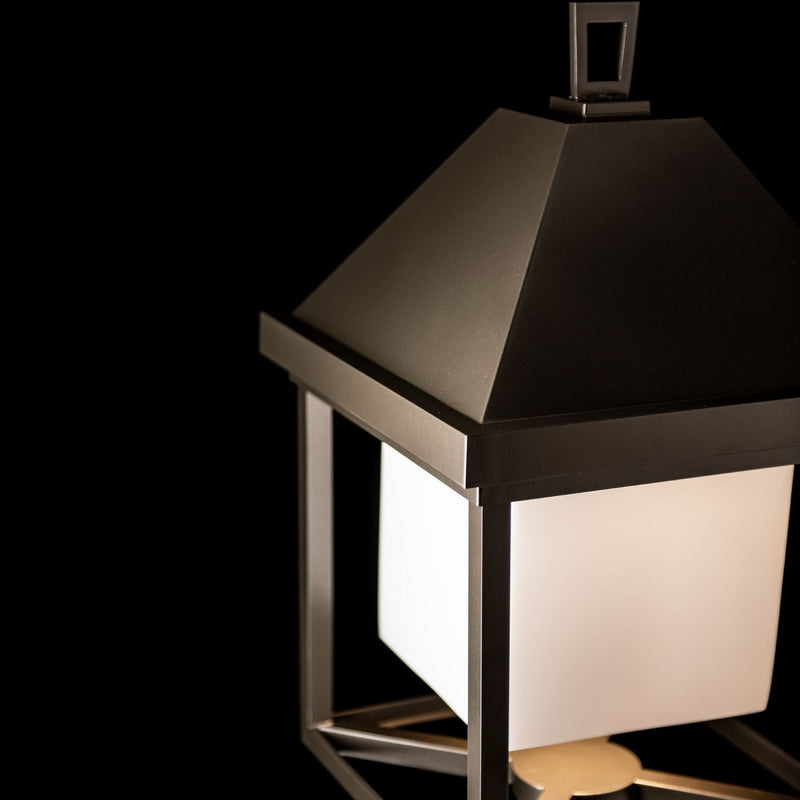 Hubbardton Forge 345203-SKT-77-GG0833 One Light Post Mount, Coastal Dark Smoke