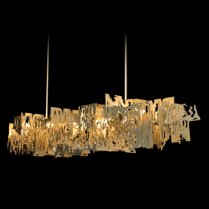 Hubbardton Forge 401311-SKT-MULT-86 Six Light Pendant, Modern Brass