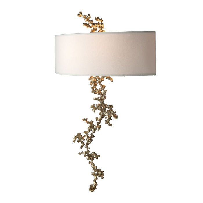 Hubbardton Forge 402036-SKT-86-SF1692 LED Wall Sconce, Modern Brass
