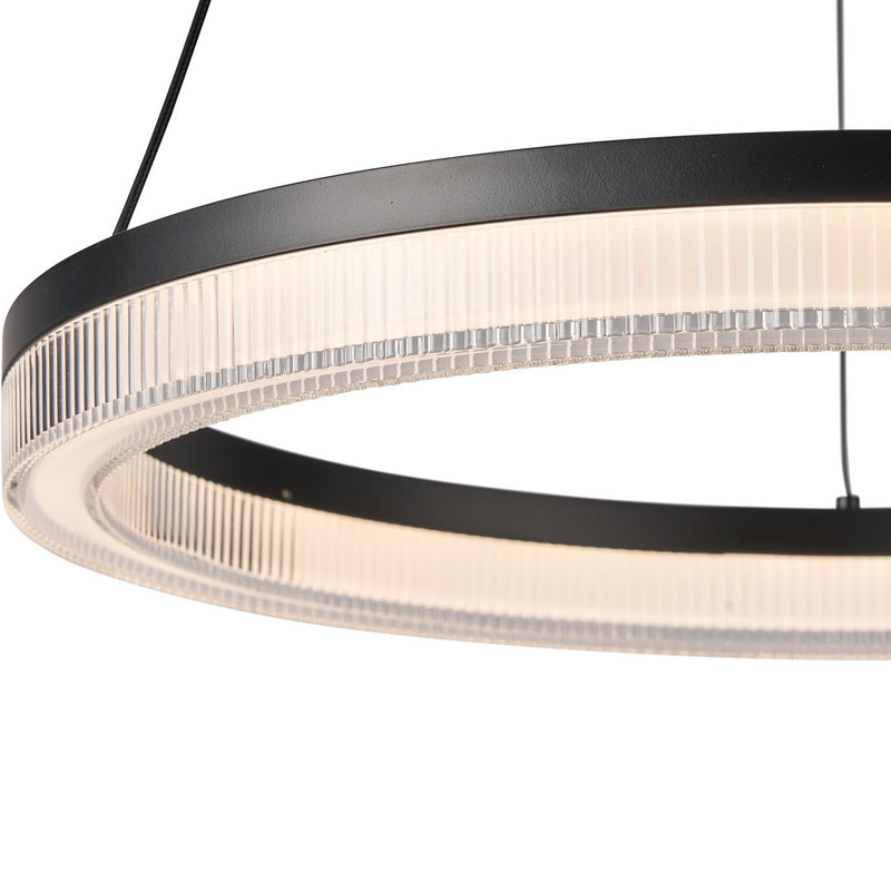 Artcraft AC6832BK LED Pendant, Black