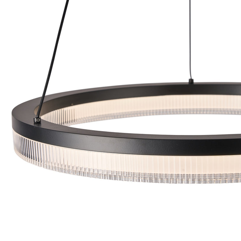 Artcraft AC6832BK LED Pendant, Black