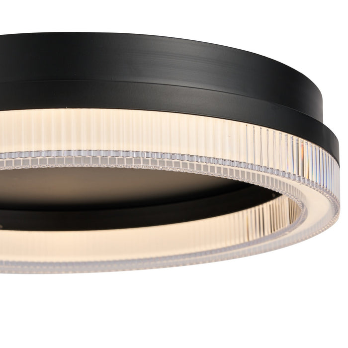 Artcraft AC6833BK LED Flush Mount, Black