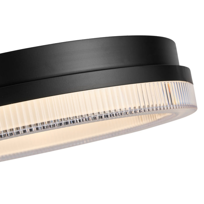 Artcraft AC6833BK LED Flush Mount, Black