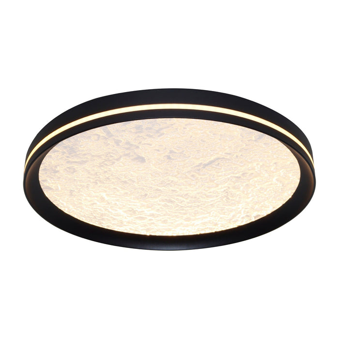 Artcraft AC6873BK LED Flush Mount, Black