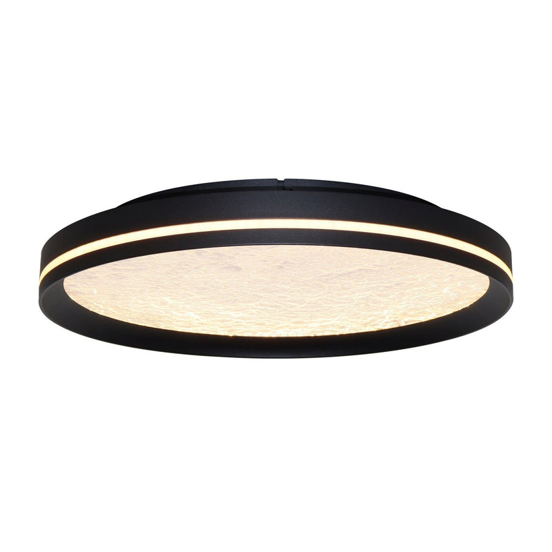 Artcraft AC6873BK LED Flush Mount, Black