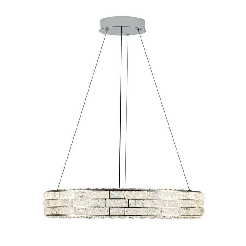 Artcraft AC6921PN LED Chandelier, Chrome