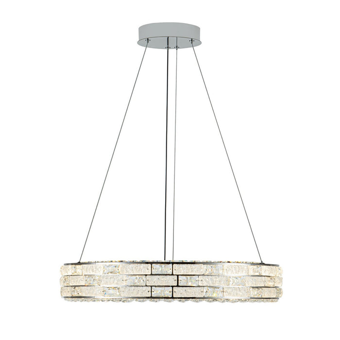 Artcraft AC6921PN LED Chandelier, Chrome