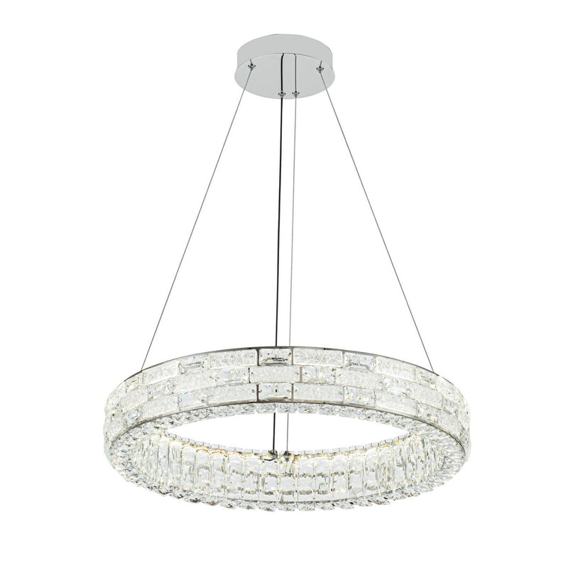 Artcraft AC6921PN LED Chandelier, Chrome