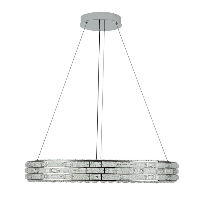 Artcraft AC6922PN LED Chandelier, Chrome