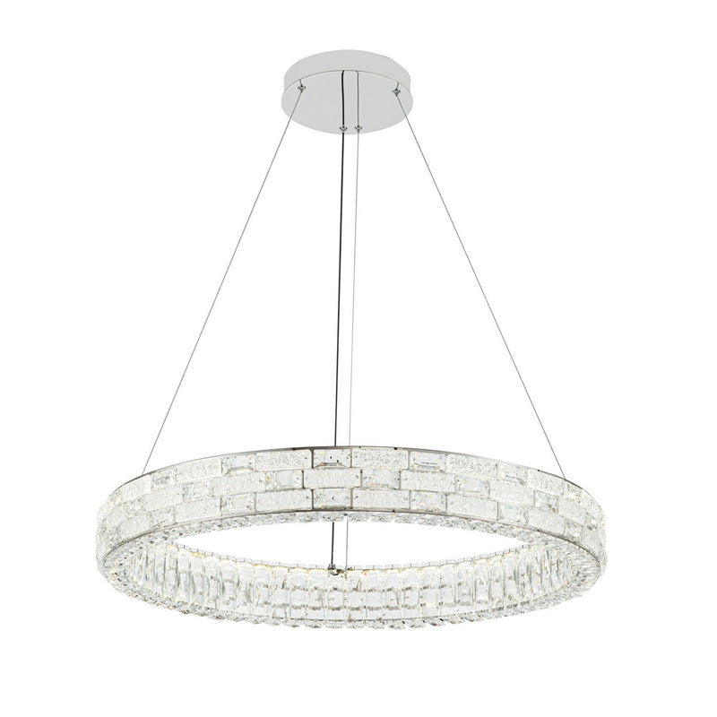 Artcraft AC6922PN LED Chandelier, Chrome