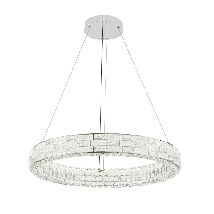 Artcraft AC6922PN LED Chandelier, Chrome