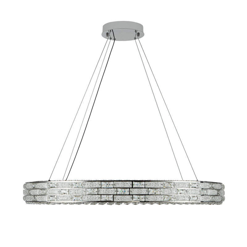 Artcraft AC6923PN LED Chandelier, Chrome