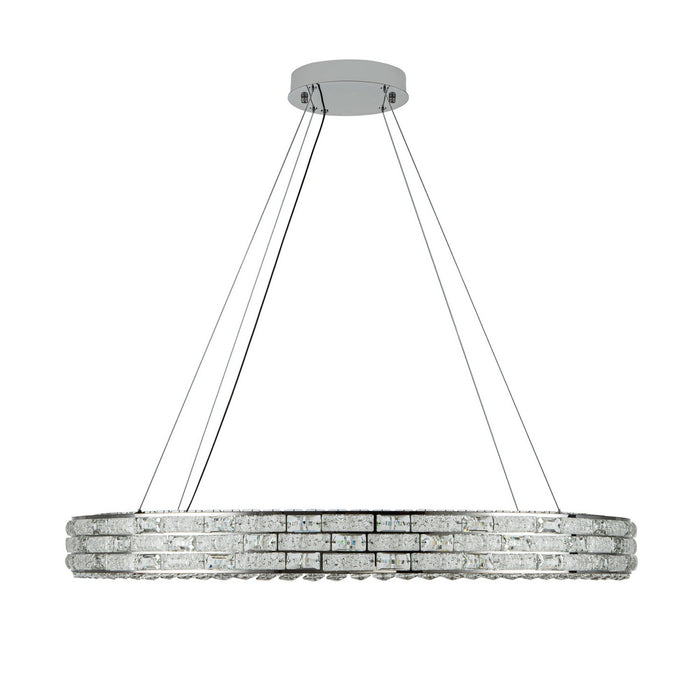 Artcraft AC6923PN LED Chandelier, Chrome
