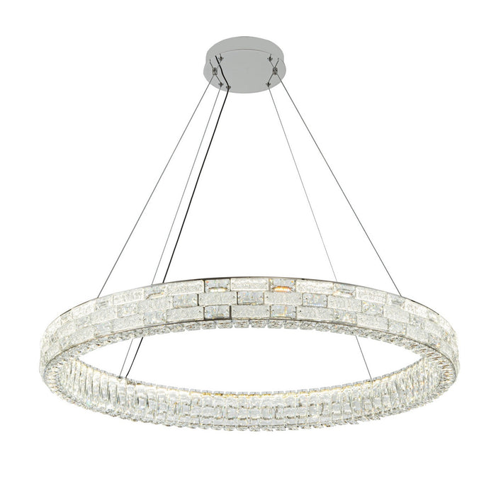 Artcraft AC6923PN LED Chandelier, Chrome