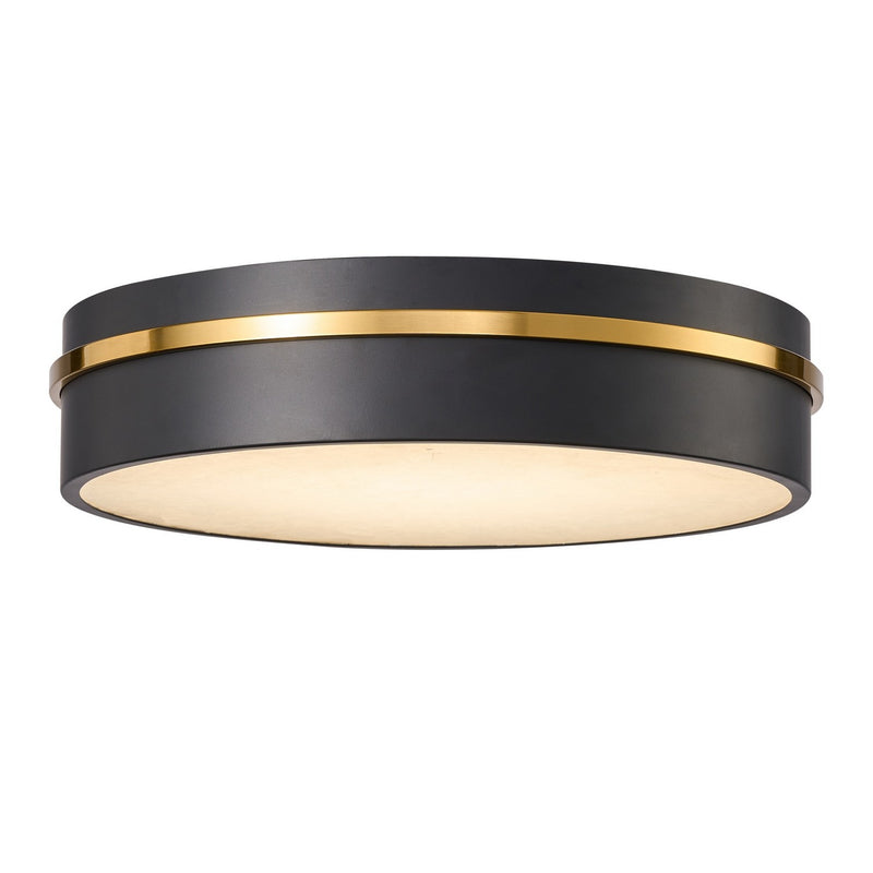 Artcraft AC6991BB LED Flush Mount, Black, Brass