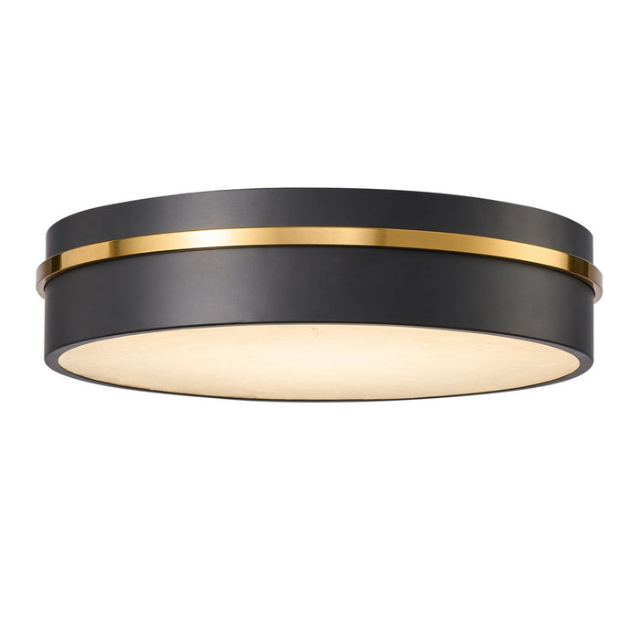 Artcraft AC6991BB LED Flush Mount, Black, Brass