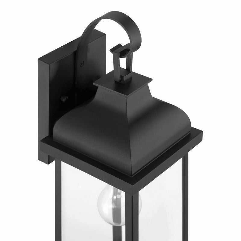 Artcraft AC8181BK One Light Outdoor Wall Sconce, Black