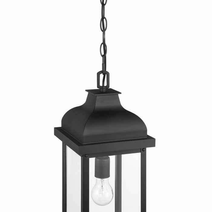 Artcraft AC8185BK One Light Outdoor Pendant, Black