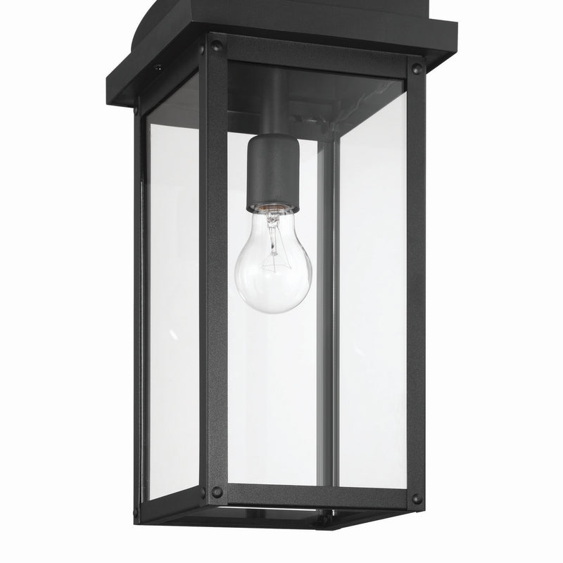 Artcraft AC8185BK One Light Outdoor Pendant, Black