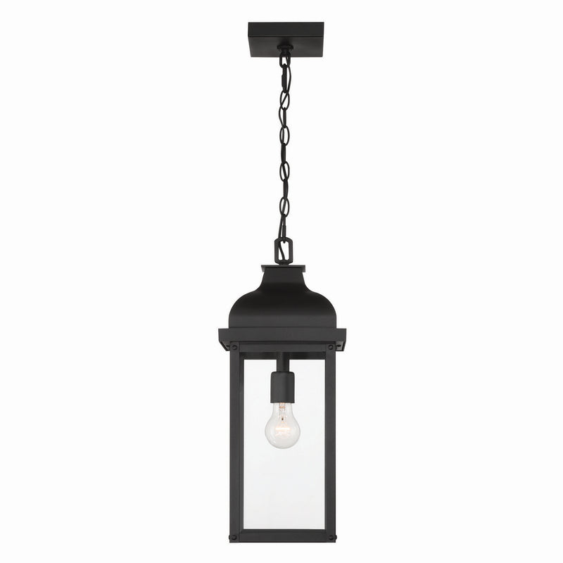 Artcraft AC8185BK One Light Outdoor Pendant, Black