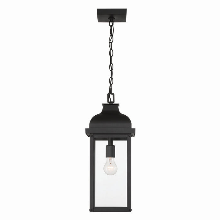 Artcraft AC8185BK One Light Outdoor Pendant, Black