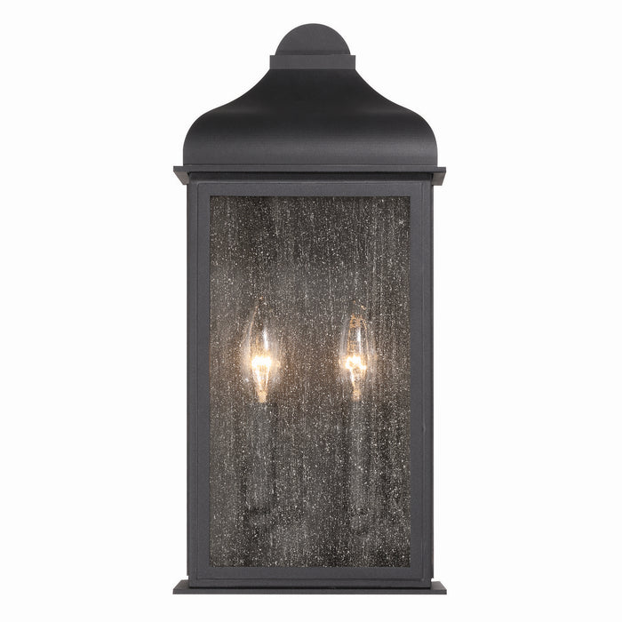 Artcraft AC8186BK Two Light Outdoor Wall Sconce, Black